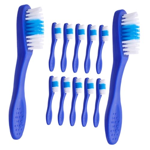 Gatuida 1 Juego De Cepillos De Portátiles Minicepillos Manuales De Mango Corto De Un Solo Uso para Adultos De Nailon para Acampar 12 Unidades