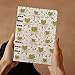 TZTTZT Cute Dancing Frog Print Notebook, College Ruled Notebooks for School Work Writing Office, Pu Leather A5 Journal Note Book, 90Pg Hardcover Refillable Lined Notebooks Paper College Ruled
