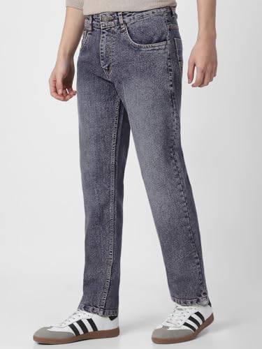 Image of Neostreak Men's Regular Fit Heavy Washed Jeans Stretchable
