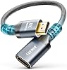 Cable Extensor HDMI 8K 1FT, Extensor HDMI Macho a Hembra, 48Gbps | Adaptador de Cable HDMI 2.1, Compatible con 8K@60Hz / 4K@120Hz, 3D, UHD, Compatible con Fire TV Stick, HDTV, Monitor, Proyector, Laptop 2