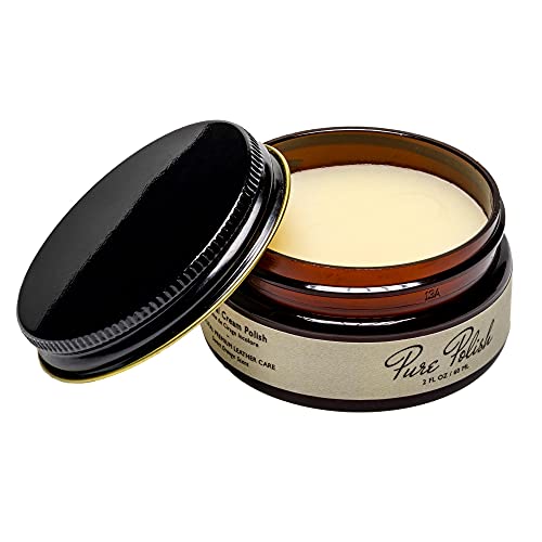 Pure Polish Premium Natural Neutral Clear Shoe Cream Polish - 2 oz