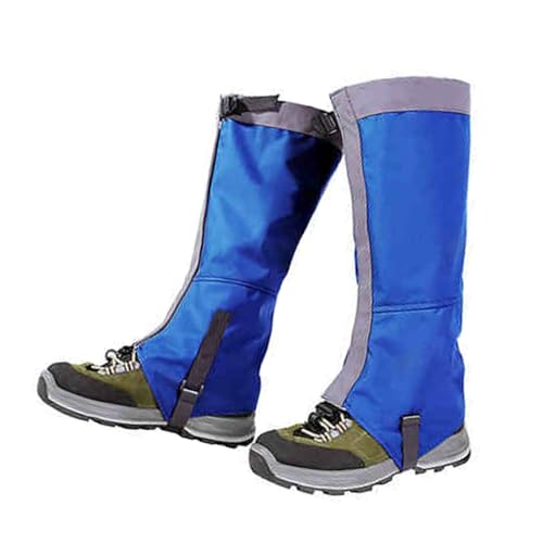 Hiking Gaiters,Adult Leg Cover, Outdoor Leg Leggings, Suitable for Hiking Climbing Fishing Climbing(Blue,Large)