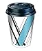 Dixie to Go Coffee Cups & Lids, 12 Oz, 84 Count, Assorted Designs, 6 Packs of 14, Disposable Hot Beverage Cups & Lids