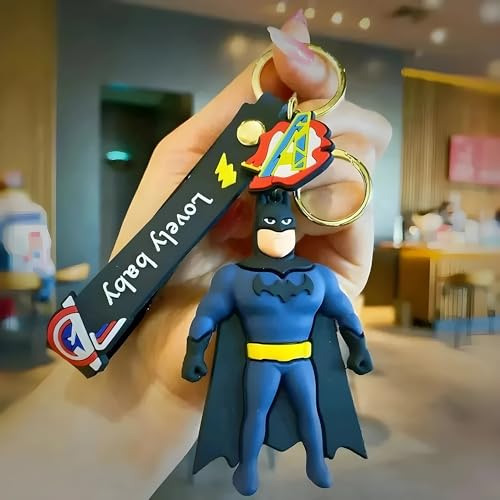 Image of Cute 3D Keychain | Keyring & Quirky Bag Charm | Hard Silicone, Unbreakable | Travel Essential | Kids Friendly | Strap & Bag Hook