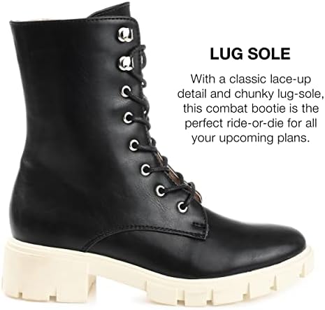 Journee Collection Womens Madelynn Tru Comfort Foam Lace Up Block Heel Booties Black 7 Medium WOMENS US | Image 2