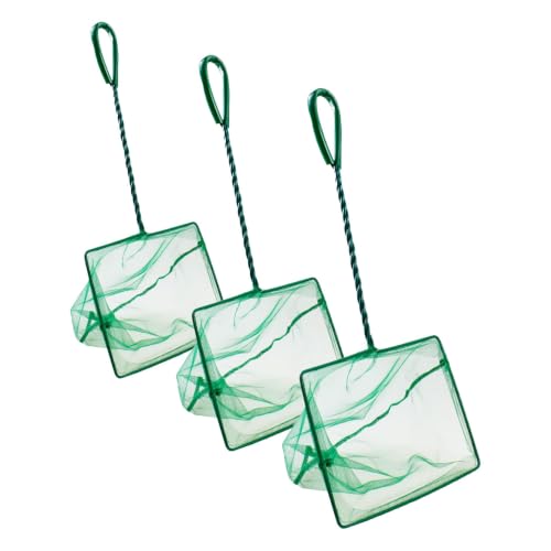 Image of AQUANEAT 8 Inch Aquarium Fish Net, Wastes Skimming Cleaning Tool with Firm Handle for Fish Tanks Small Ponds