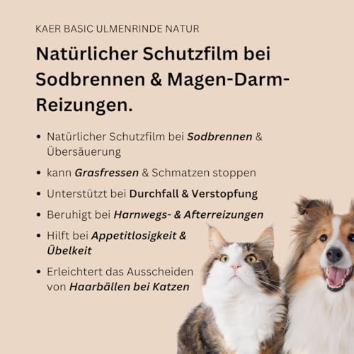 kaer basic Amerikanische Ulmenrinde für Hunde & Katzen 100g – Slippery Elm Bark Pulver – Ohne Aufkochen & Sofort löslich… – Ansicht 2