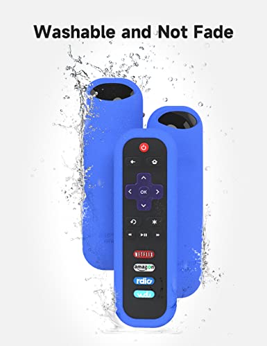 Remote Case For Tcl Roku Smart Tv Rc280 Rc282 Urc280J Xrc280J Remote Control Universal Replacement Lightweight Silicone Case Cover Sleeve Skin With Lanyard For Tcl Roku Tv Remote(Blue) #TOP4
