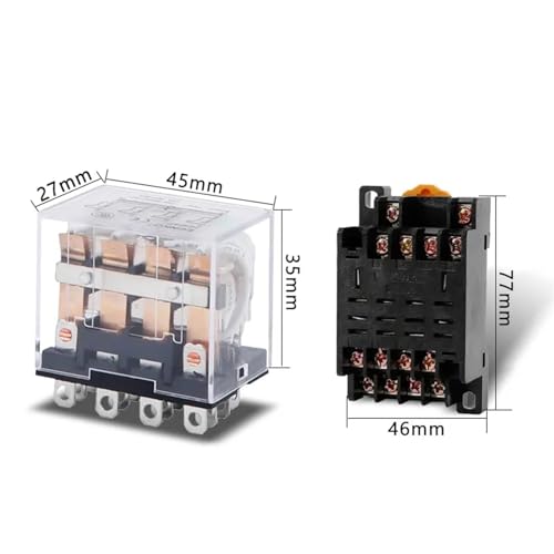 Relais HH64P DPDT avec base tension alternative 36V pour circuits de commande - 2