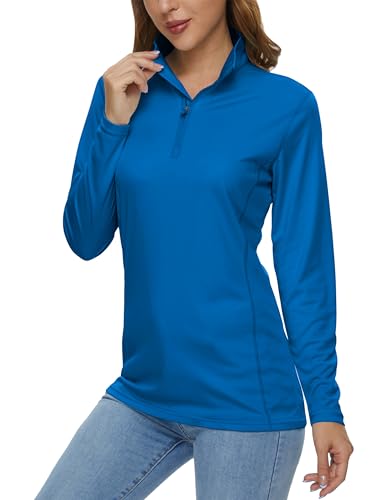 MAGCOMSEN Women’s Long Sleeve 1/4 Zip UPF50+ Shirt