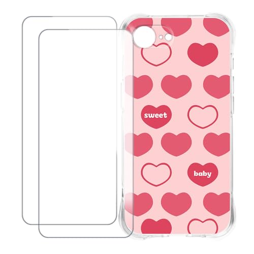 UOGNADGD iPhone 16e �Ƃ̌݊������� �J�X�^���J���t���P�[�X�{�����K���X�ی�t�B����2���t�� ? �Ռ��z�������h�~ (�s���N�̃n�[�g)