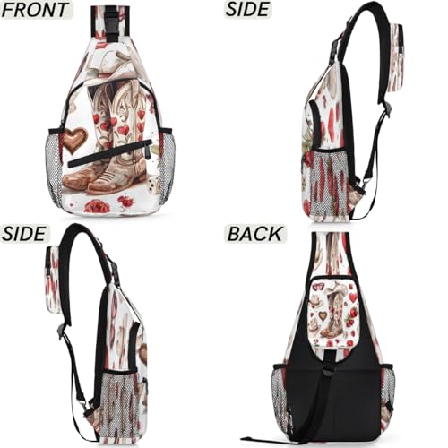 Bolso tipo sling unisex para viaje y senderismo miniatura 6