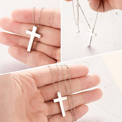 XIUDA 925 Sterling Silver Cremation Jewelry Memorial Cross Urn Necklace for Ashes Keepsake Urns Pendant Necklace for Men Women2