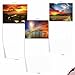 The Best Card Company - Box of 10 All Occasion Cards Blank (4 x 5.12 Inch) - Scenic Landscape Cards Assorted - Sun Settings M1740BN