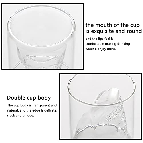 Dsyj Skull Face Shot Glasses Heavy Base Crystal Cups Set Of 4, Party Home And Entertainment Dining Beverage Drinking Glassware For Whiskey Brandy Liquor Bar Decor Jello Cups 75 Ml/2.64Oz Clear Crystal #TOP4