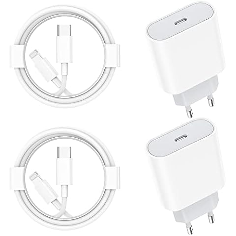 Cargador Sakahyro USB C 25W 4-Pack con Cable 2M para iPhone Cover