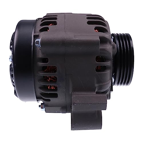 Image of HOLDWELL 12V Alternator 8M0057693 8M0062515 8M0065239 compatible with Mercury Marine Outboards 150 H.P 2012-On 4-Groove Pulley 64mm OD