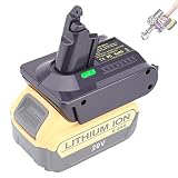 Biswaye V6 Battery Adapter Compatible with Dewalt 20V 60V Battery to Replacement for Dyson V6 Cordle
