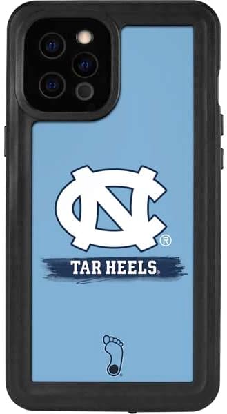 Skinit Waterproof Phone Case Compatible with iPhone 12 Pro Max - Officially Licensed University of North Carolina UNC Tar Heels Design