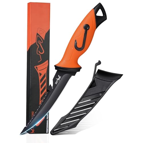 Golden Bird Outdoor Messer Survival Messer mit Säge Jagdmesser Feststehende Klinge mit Scheide, Gürtelmesser Outdoormesser für Camping Angel...