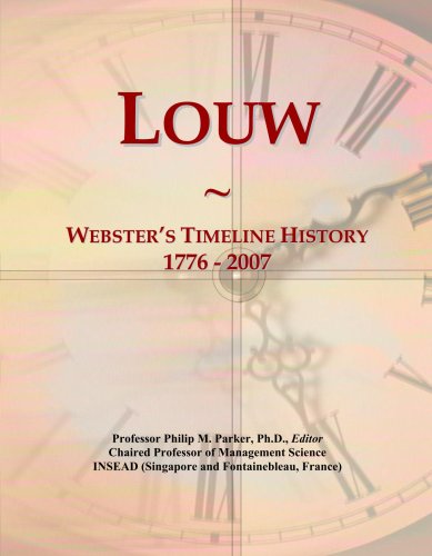 Louw: Webster's Timeline History, 1776 - 2007