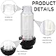 Wasserfilter Wohnmobil,Wasserfilter Gartenschlauch,Wasserdieb Wohnmobil Set,3/4 Zoll Wasser Vorfilter Wasserfilter Set Mit 5 Filtereinsatz 2 Schnelladapter Für Hochdruckreiniger Wohnmobil Gartenpumpe