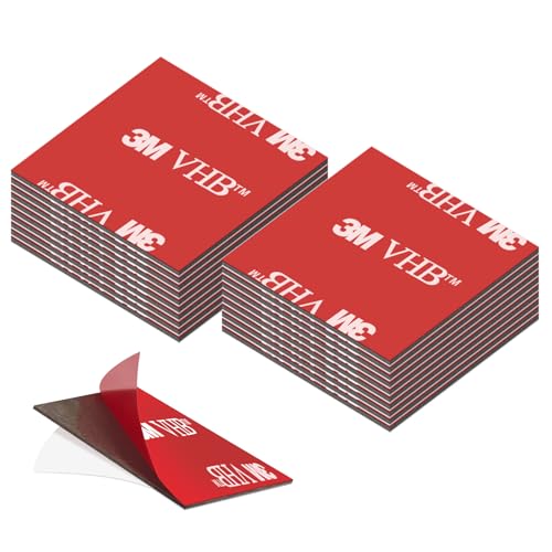 Nastro biadesivo extra forte impermeabile per casa, ufficio, quadrato, 30 mm x 30 mm, 20 pezzi