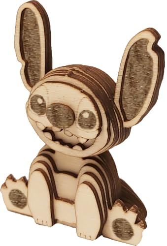 Rompecabezas 3D de Madera, Diseño de Conejo, Maqueta Coleccionable para Regalo, Figura Decorativa de Animal en Caja de Madera