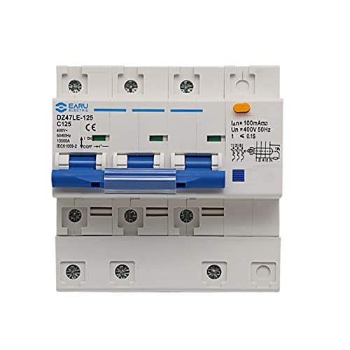 Disyuntor trifásico RCBO 100A con protección activa de cortes y fugas