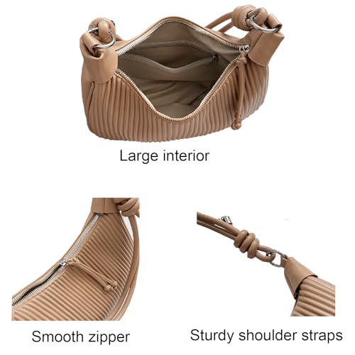 Bolso Hobo para Mujer de Cuero Vegano estilo Retro miniatura 4