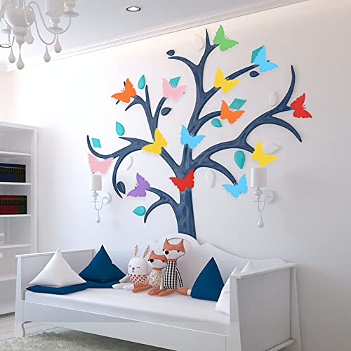 Papier Schmetterlinge Deko, Papierausschnitte für Klassenzimmer Kinderzimmer Party, 35 Stück Bunte Schmetterlinge Ausschnitte, Dekoration für Pinnwand Ostern Frühling Sommer Party