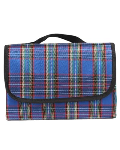 KGDUYC 1 Pièce Couverture de Pique-Nique, Couverture de Plage Imperméable, Isolée pour Pique-Nique, Randonnée, Camping, Plage - 80 x 150 cm (Bleu)