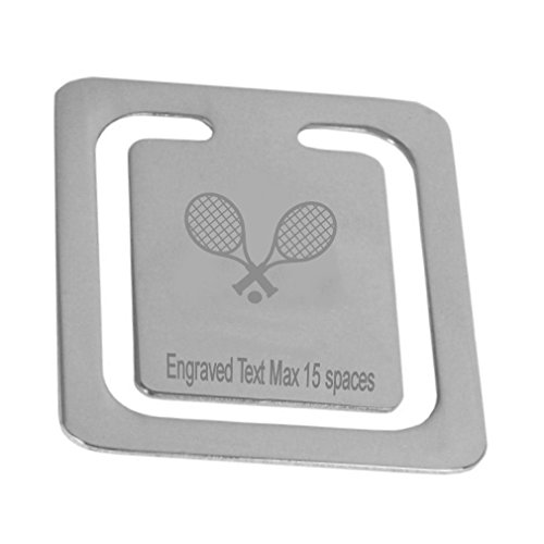 Page signet tennis Wimbledon gravé pour accompagner vos moments de lecture