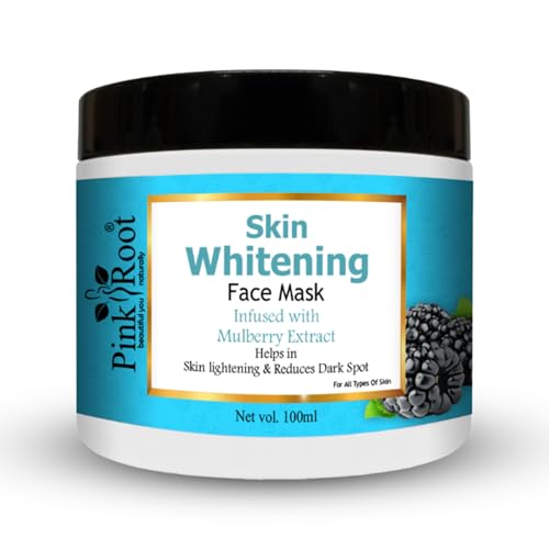 Image of Pink Root Skin Whitening Mask with Niacinamide 100ml, reduces dark spots, acne scars, faded colors & Gives ultimate brightening