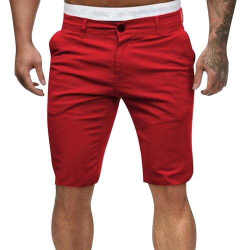  Herren Chino Shorts Sommer Slim Fit für Golf
| Lässige Bermuda Shorts Sommer Kurze Hosen Männlich
| Herren Chino Shorts