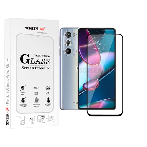 Image of ScreenUp Tempered Glass For Motorola Edge+ 5G UW (2022) - Ultra Clear, 9H Scratch Resistant, Full Coverage, Easy Install Screen Protector