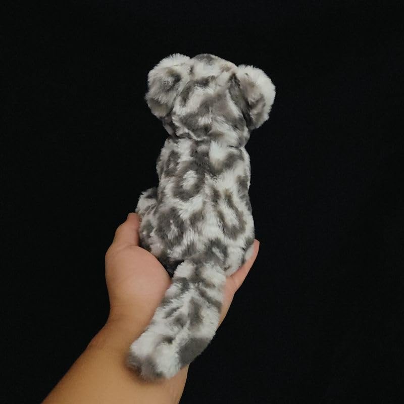 Peluche léopard des neiges douce pour doudou de bébé