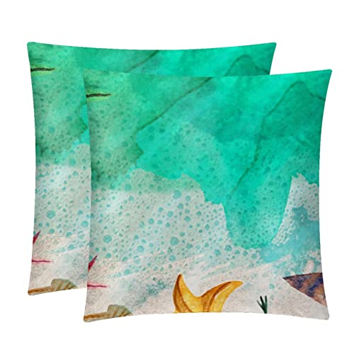 Housse de coussin lombaire contre le mal de dos motif plage - 2