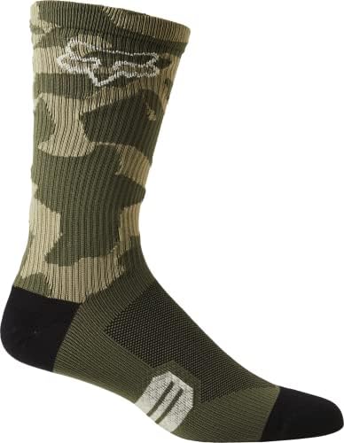 Fox Racing mens 8" Ranger Socks, Green Camo, Large-X-Large US