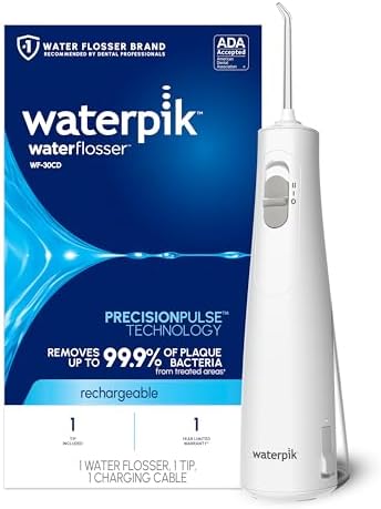 Waterpik Cordless 1100 Rechargeable Portable Water Flosser (WF-30CD)