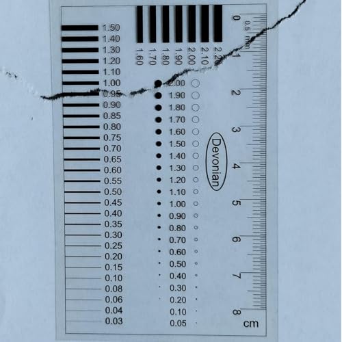Namvo Punkt- und Linienmessger?t, Fleckenkarte, Rissbreitenlineal, Spaltlineal, Vergleichskarte, Trachom-Vergleichsblatt, Rissvergleichslineal, wichtige Werkzeuge zur Fehlermessung