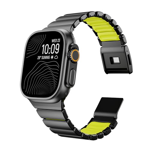 Bracelet en titane compatible avec Apple Watch Ultra 3 2 1 49 mm