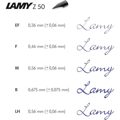Image of LAMY New Z50 Replacement Black Nib Fine - Made in Germany