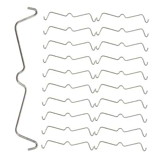 KONTONTY 100pièces Crochets Pour Panneau Perforé Acier Inoxydable Fixations Pour Panneaux Perforés Clips Pour Crochets De Fixation