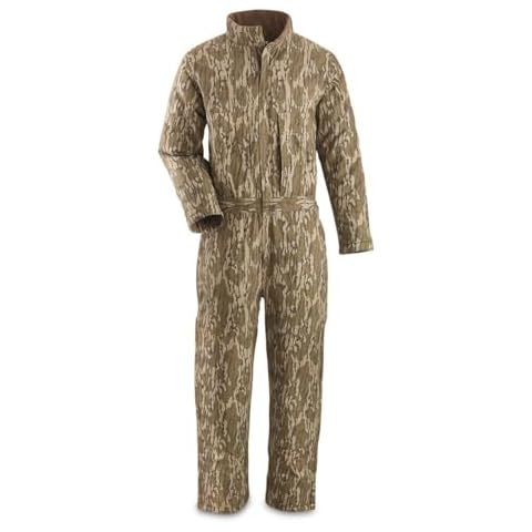 HUNTRITE Men's Insulated Coveralls 2.0; Insulated, Camouflage, Lightweight and for Hunting and Working Mossy Oak Bottomland XL Cover