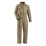 HUNTRITE Men's Insulated Coveralls 2.0; Insulated, Camouflage, Lightweight and for Hunting and Working Mossy Oak Bottomland MEDIUM