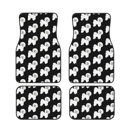 Alfombrillas para coche de neopreno diseño Caniche Toy con acabados antideslizantes