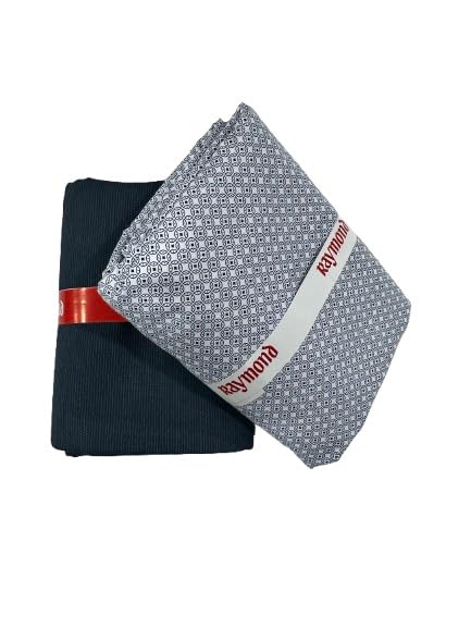 Image of Raymond Men's Premium Shirt & Trouser Fabric Combo | Unstitched Cotton Blend | Formal & Office Wear Fabric Set