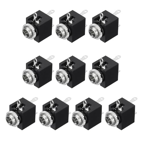 10 Piezas Conector Jack Audio 3.5mm Hembra Vertical miniatura 1