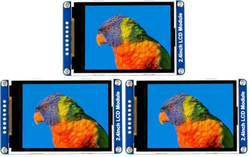 Image of waveshare 2.4inch LCD Display Module with 65K RGB Colors 240x320 Resolution SPI Interface (Pack of 3)